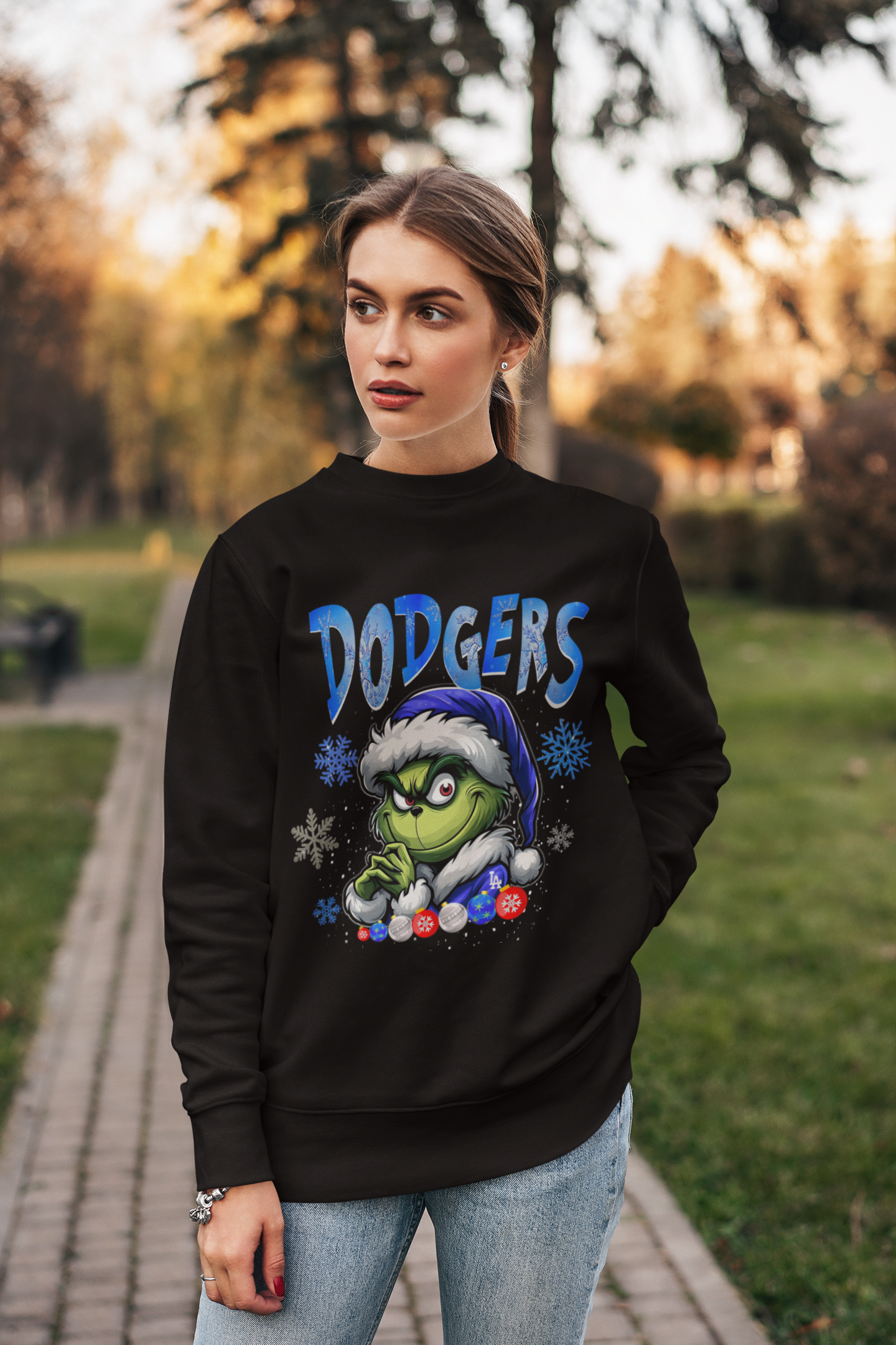 Dodgers Grinch Sweater